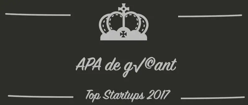 APA de géant : une startup à suivre en 2017 (Interview)
