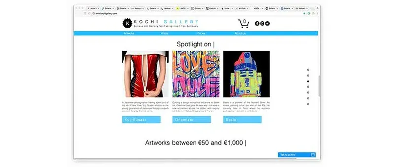 Interview de Kochi Gallery – Galerie d’art en ligne