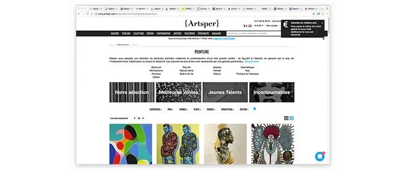 Le marché de l'art en ligne : startups & galeries d'art en 2016