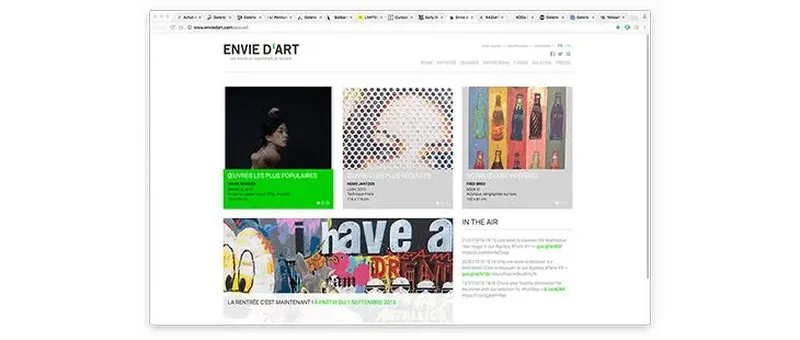 Présentation d'Envie d’Art - Galerie d’art en ligne